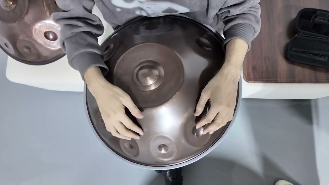 A2 Pygmy Handpan Sound Test | Raw Phone Recording | 1.2mm Ash Steel