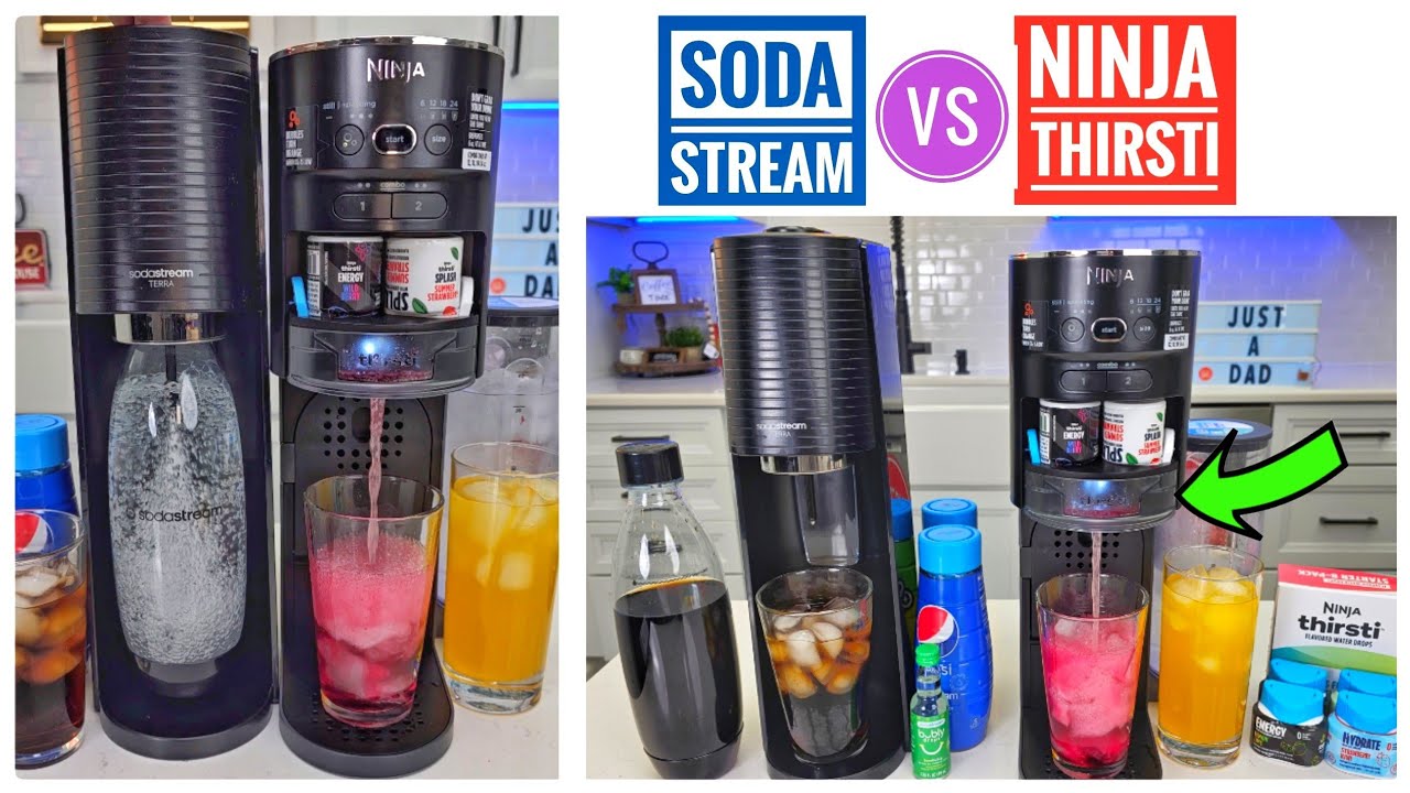 Ninja Thirsti vs SodaStream Sparkling Water Soda Maker COMPARISON