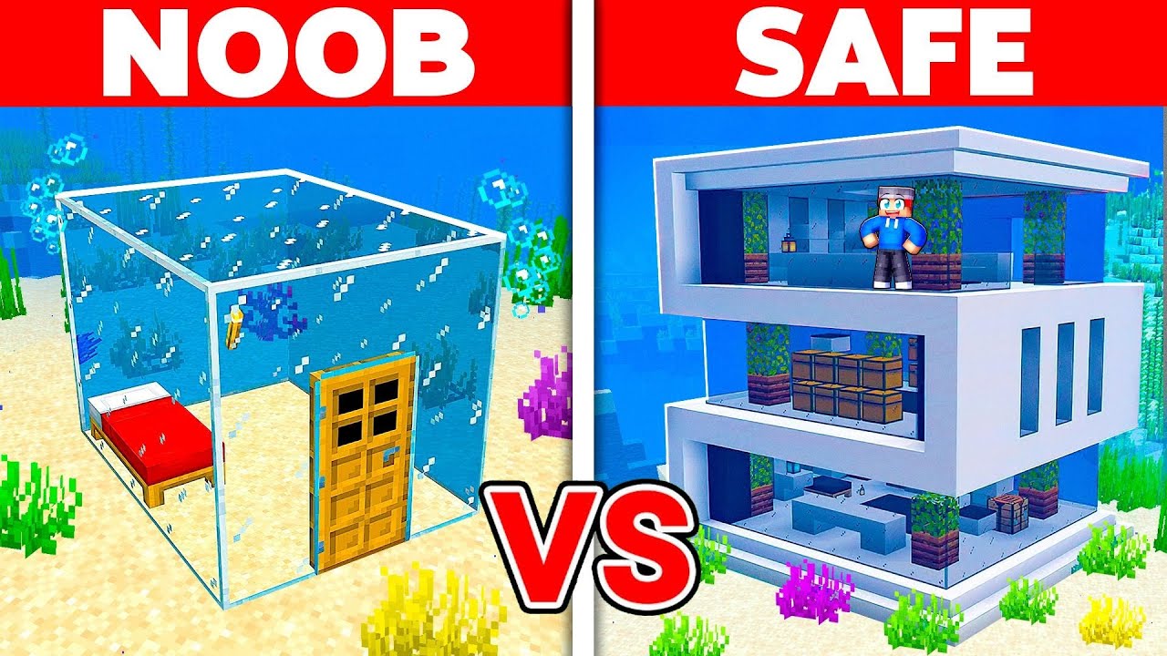 How To Build Simple Underwater Starter House!