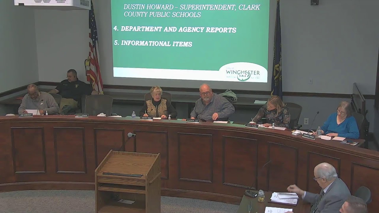 Feb. 17, 2026 - 4:30PM, Winchester Board of Commissioners meeting