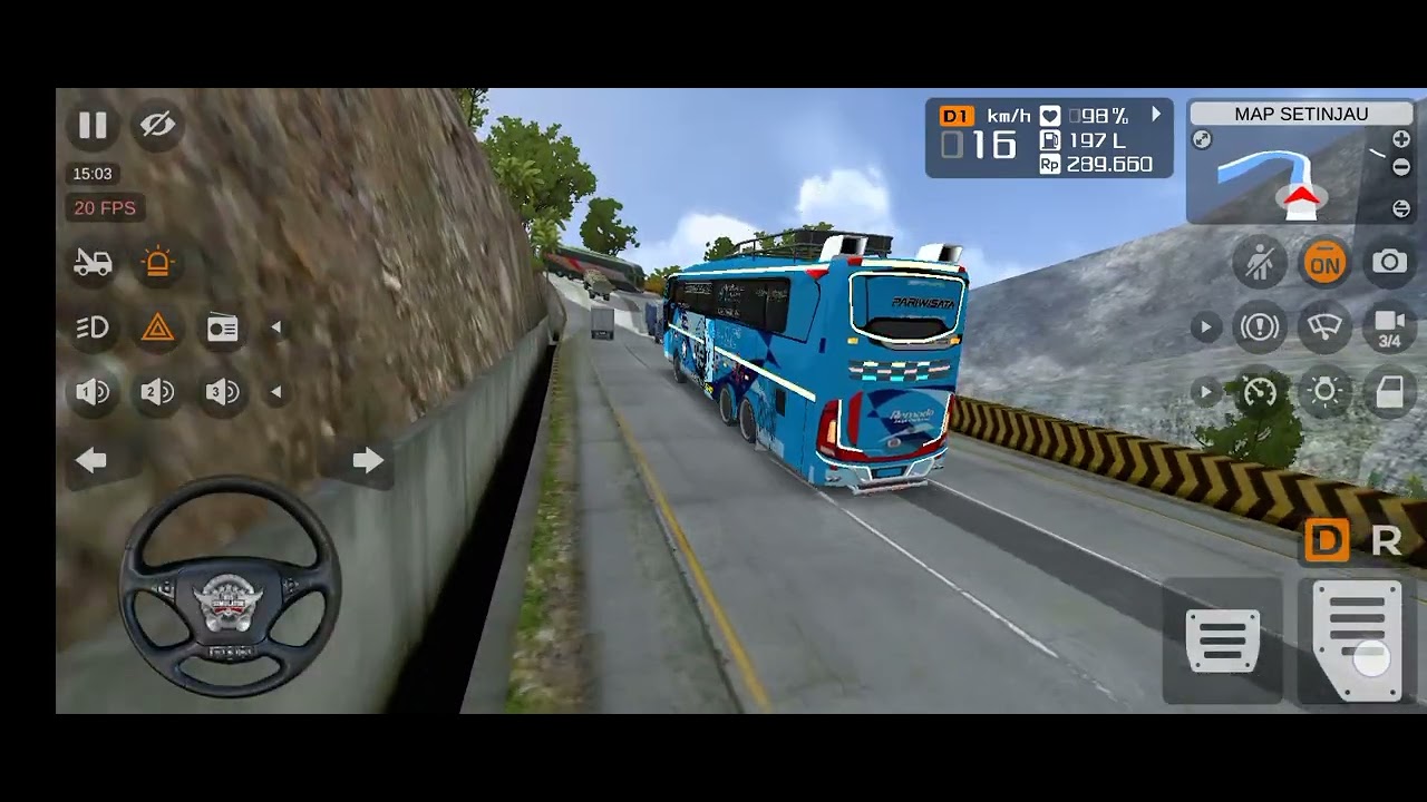 Bus armada Srikandi full stecu#mobilbasuri #bussid #basuribussid @MrBeast