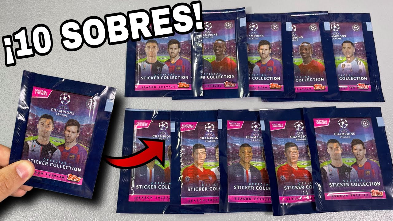*ABRIMOS 10 SOBRES* de la UEFA Champions League 2019/20 de Topps