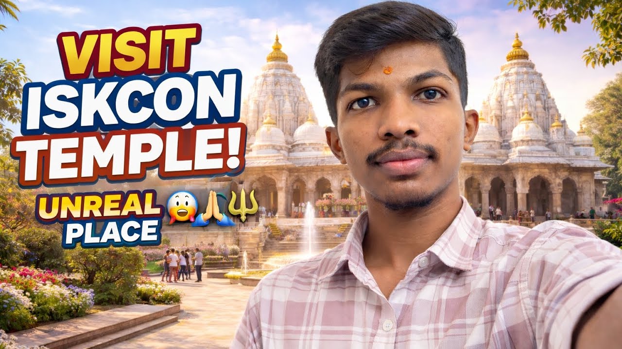 ✨ ISKCON Temple – Unreal Place 😲🙏🏻🔱#iskon #like #dailyvlog #indianvlogger #viral #funny #suscribe 