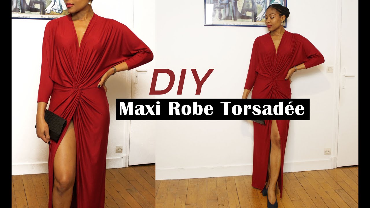 DIY Coudre une Maxi Robe Torsadée // How To DIY A Front Twist Dress