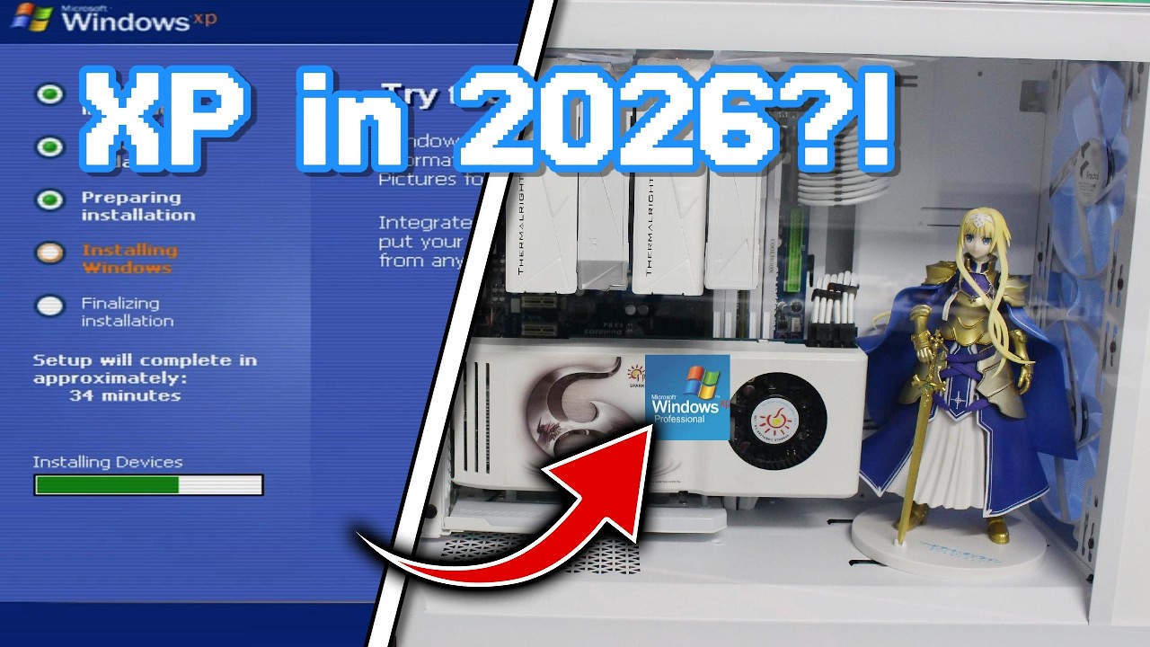 Kann man 2026 noch Windows XP installieren? (Retro Gaming PC)