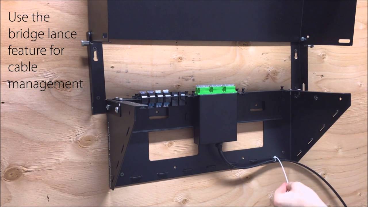 4U Vertical Wall Mount with Cover - Equipment Installation
