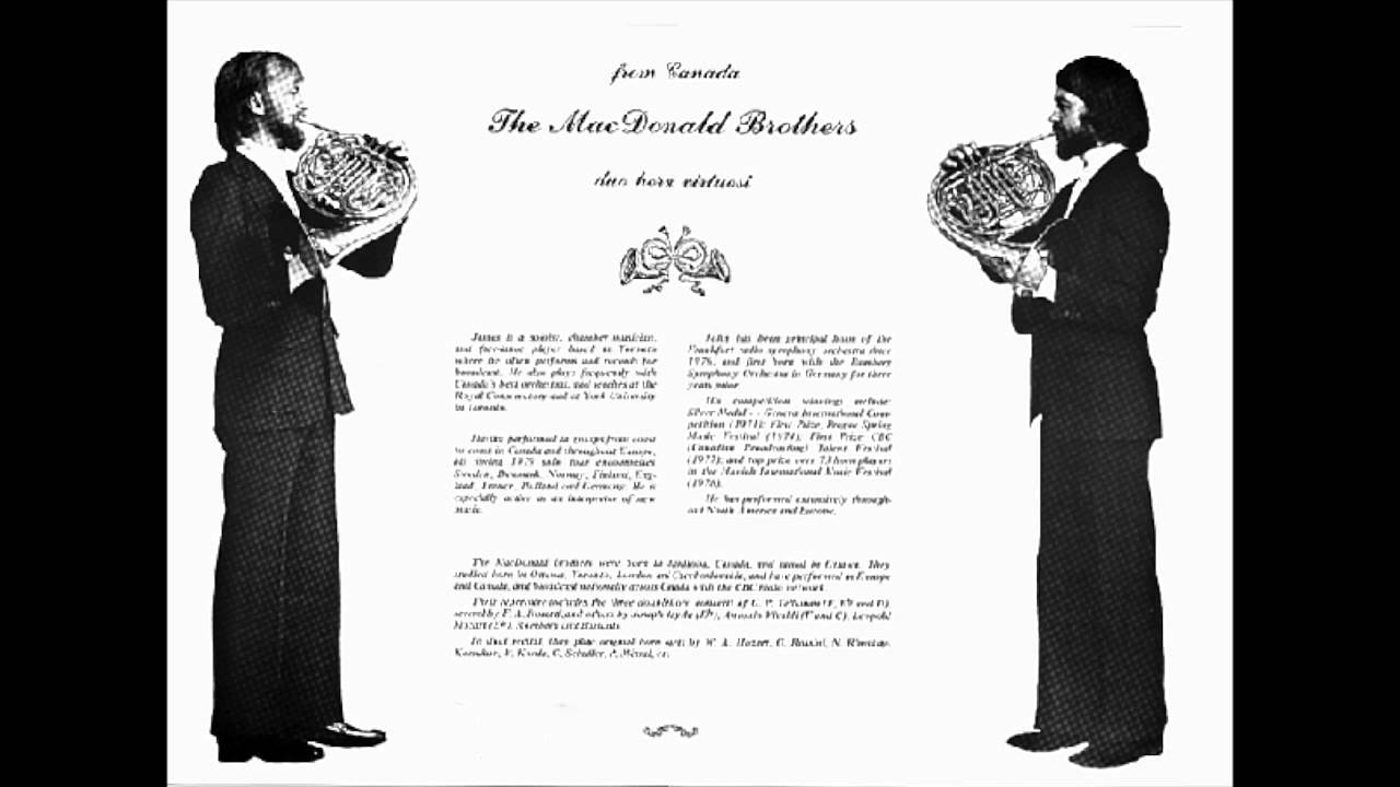 Otto Nicolai Horn Duet James&John MacDonald