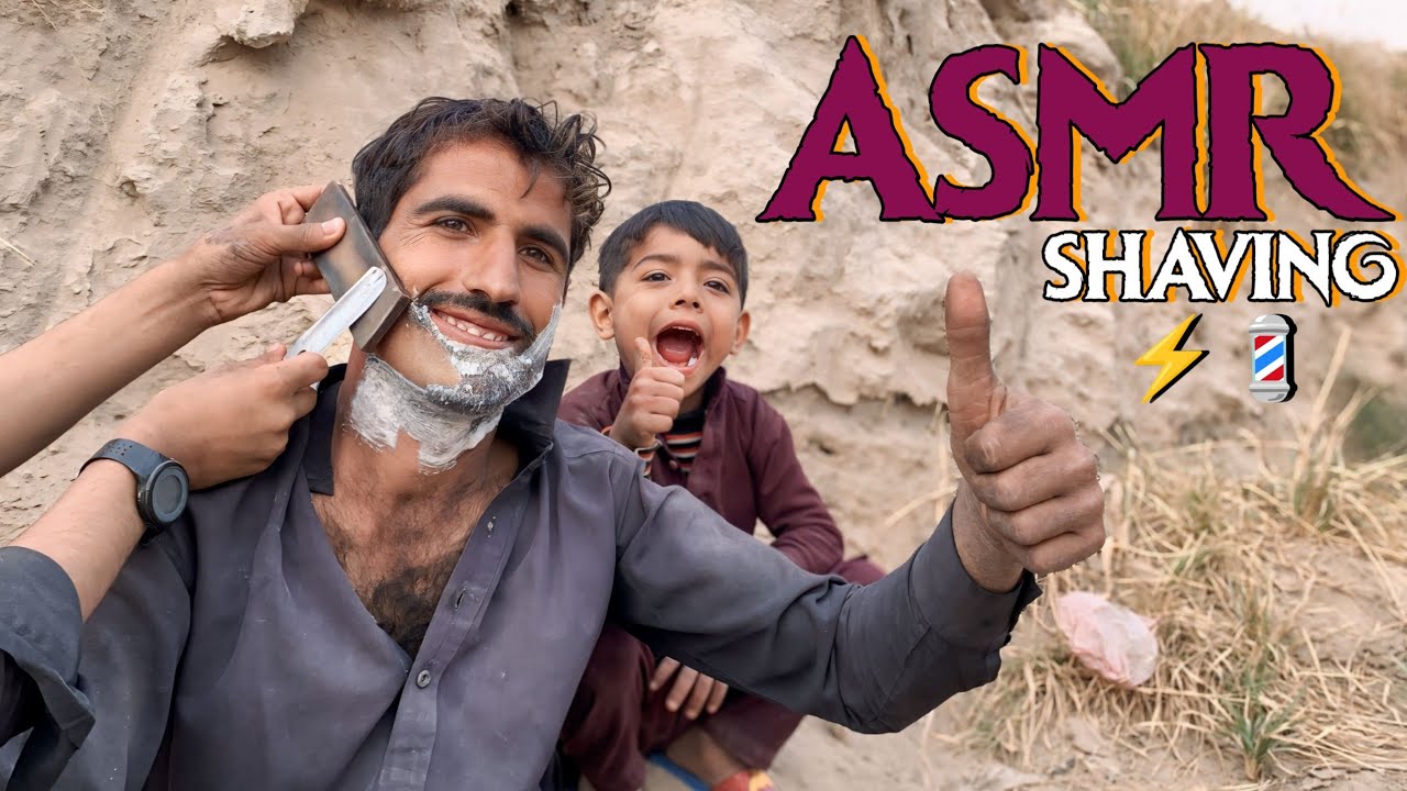 ASMR Beard Shaving With Young Barber But!! With 100 Years Old Skills😱 [ASMR BEARD SHAVING]