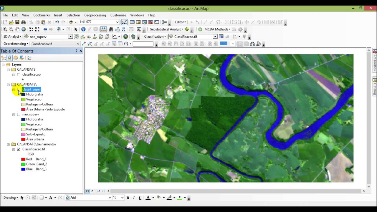 Técnicas de Classificação de Imagens ArcGIS