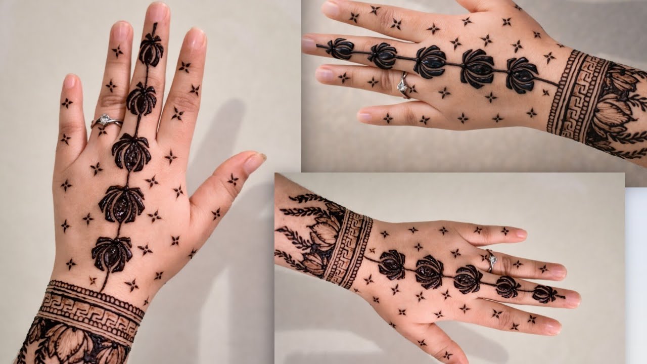 Beautiful back hand very very easy and beautiful mehndi designs/Quick mehndi designs/stylish mehndi 