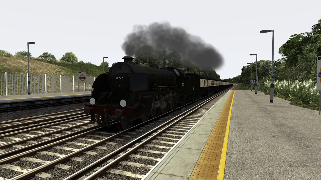 Sir Lamiel passes Honor Oak Park with the first part of the Tour of Great Briton railtour - TS2018