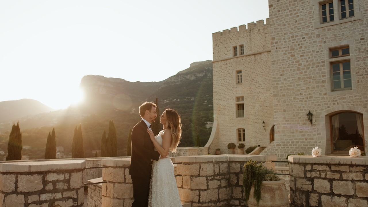 Luxury Black-Tie Destination Wedding at Château Saint Jeannet | Côte d’Azur