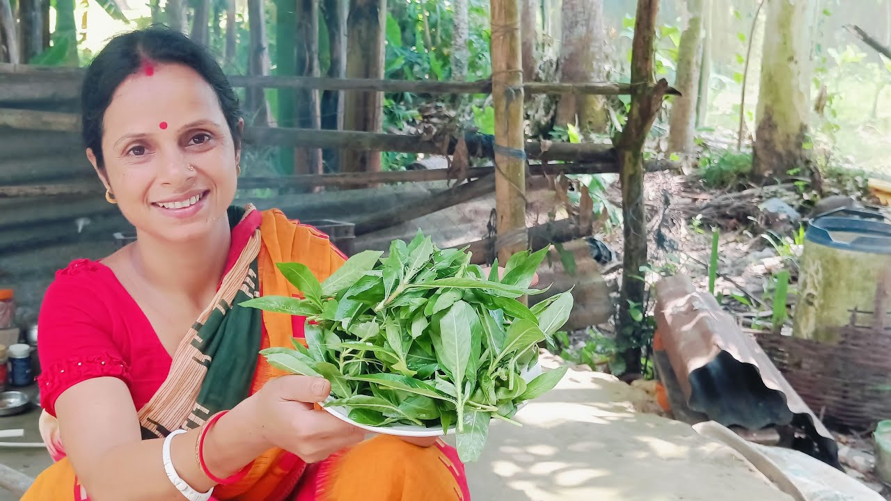 কুলে খাঁড়া শাক মাস কলাইয়ের ডাল দিয়ে সঙ্গে কুলে খাঁড়া শাকের বড়া রান্না | kulekhara shak recipe