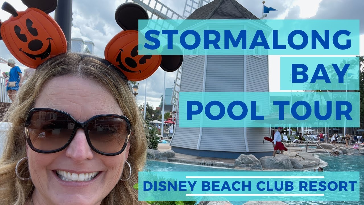 STORMALONG BAY POOL Tour * Disney BEACH & YACHT Club Resort *  BEST Pool on WDW Property * See Why