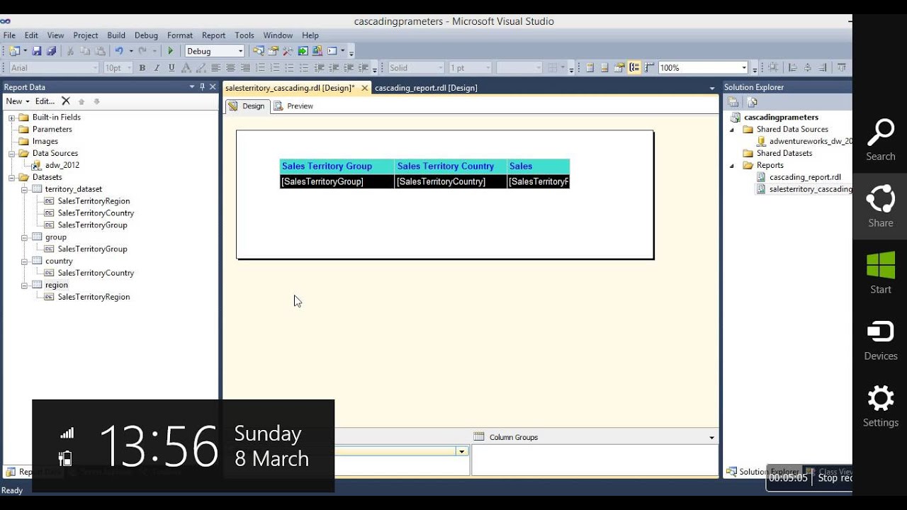 How To Create Cascading parameter Report In SSRS(Exp-2)- Video8