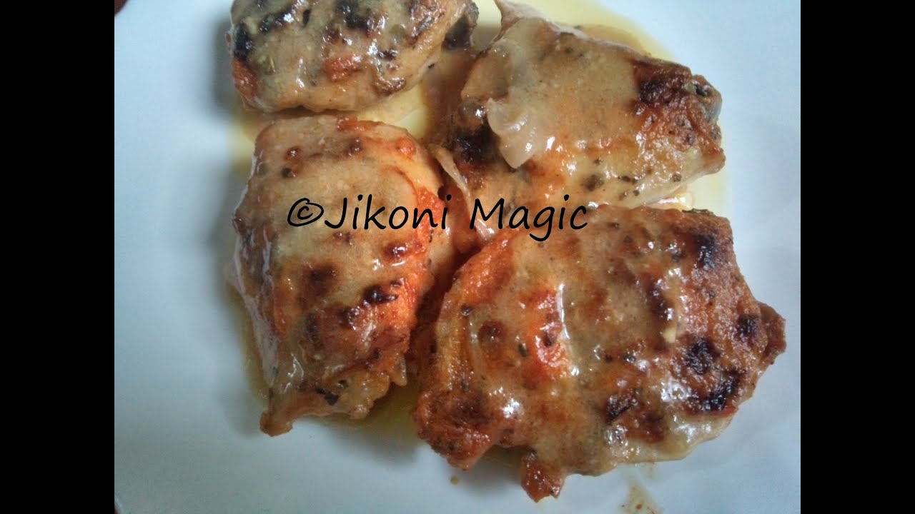 Baked Chicken Thighs in Maziwa Mala (Fermented Milk | Buttermilk) - Jikonimagic