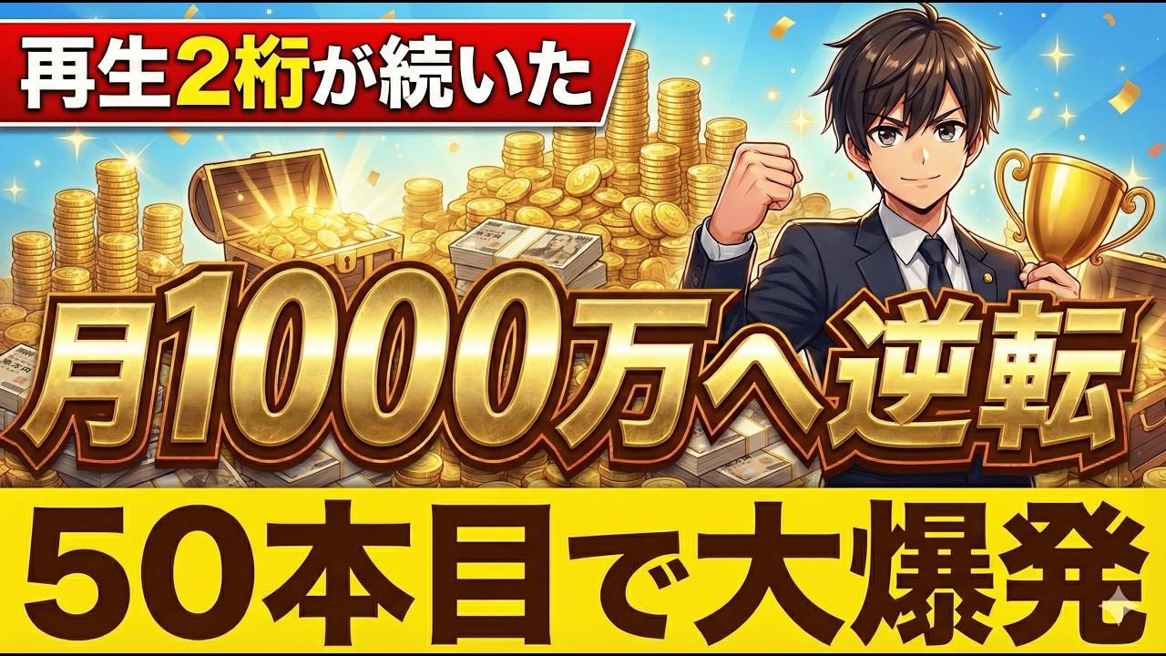 【YouTubeアカデミー 受講生対談】50本伸びず…それでも1年半で月1000万円達成した27歳の戦略とは