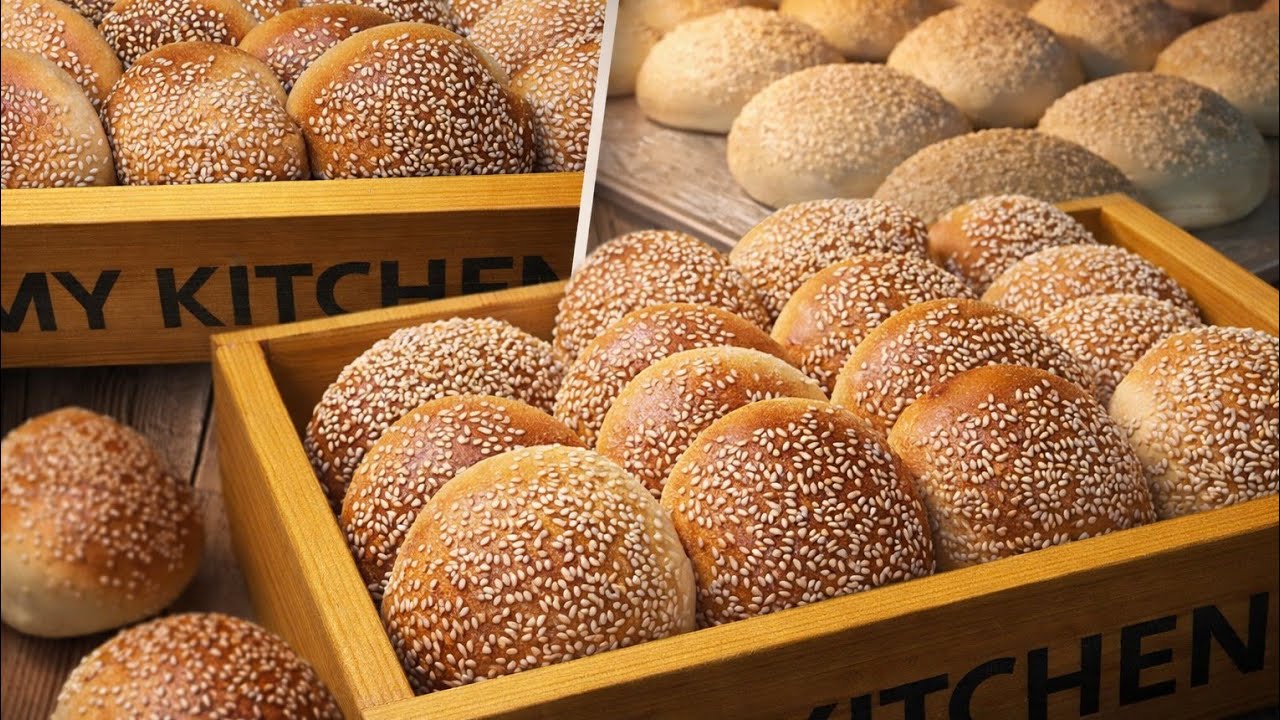 قرص بالسمسم أحلى من الأفران🥯  | ناجحة 100% #اكسبلور #وصفات #قرص_بالسمسم#قرص_الأفران#مخبوزات #food 