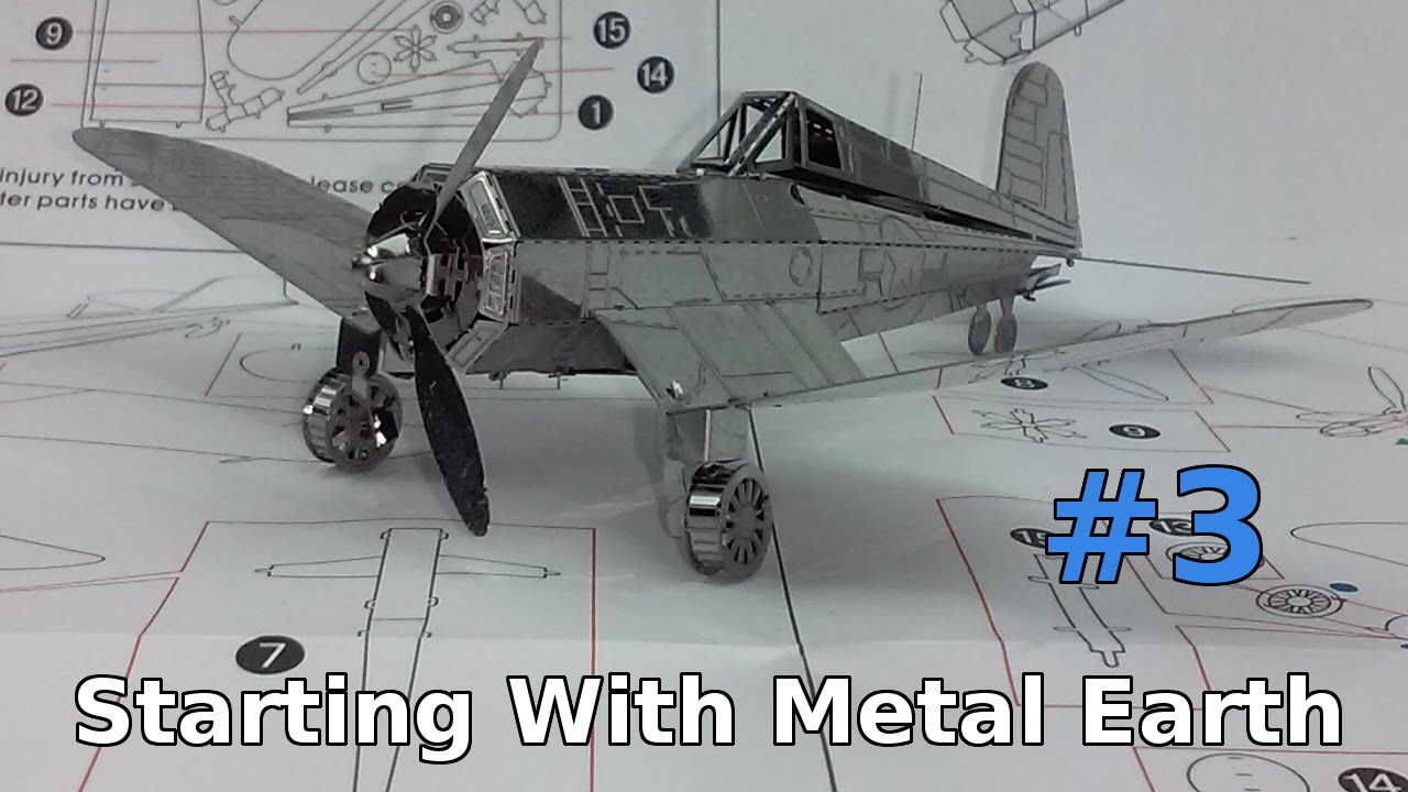 Starting With Metal Earth - F4U Corsair #3