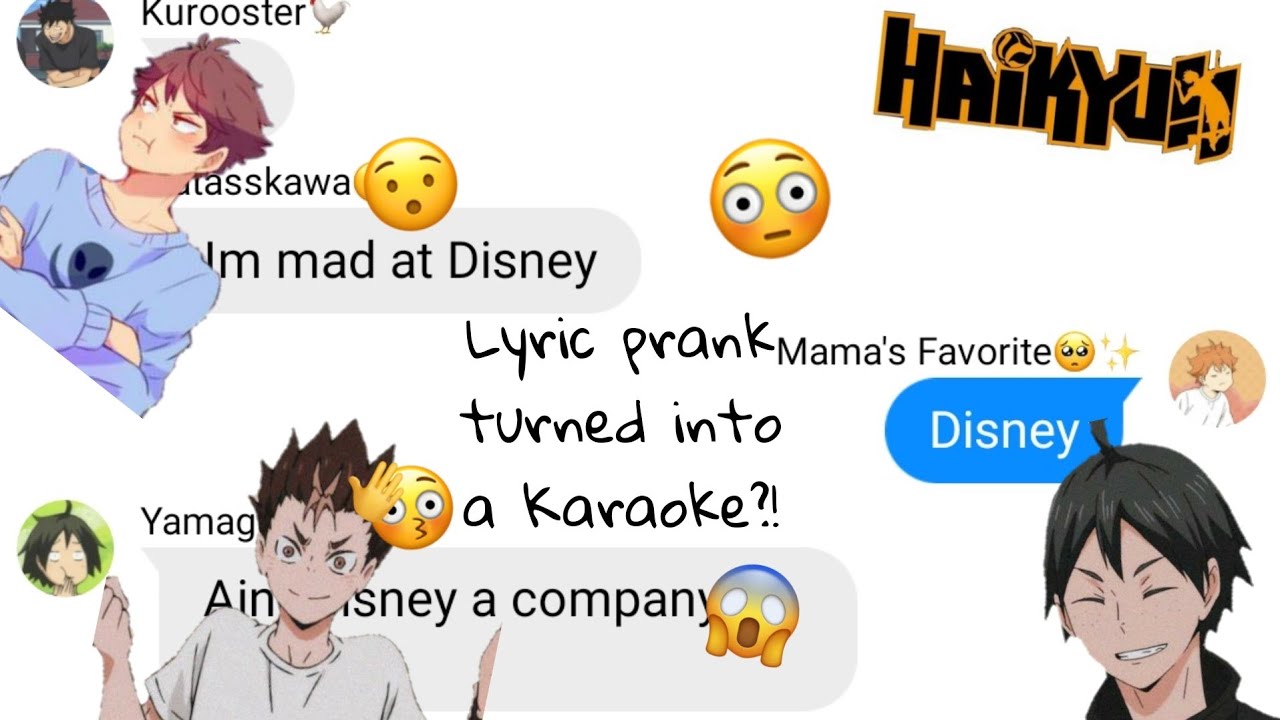 Haikyuu Groupchat - Lyric Prank turned into a Karaoke?!