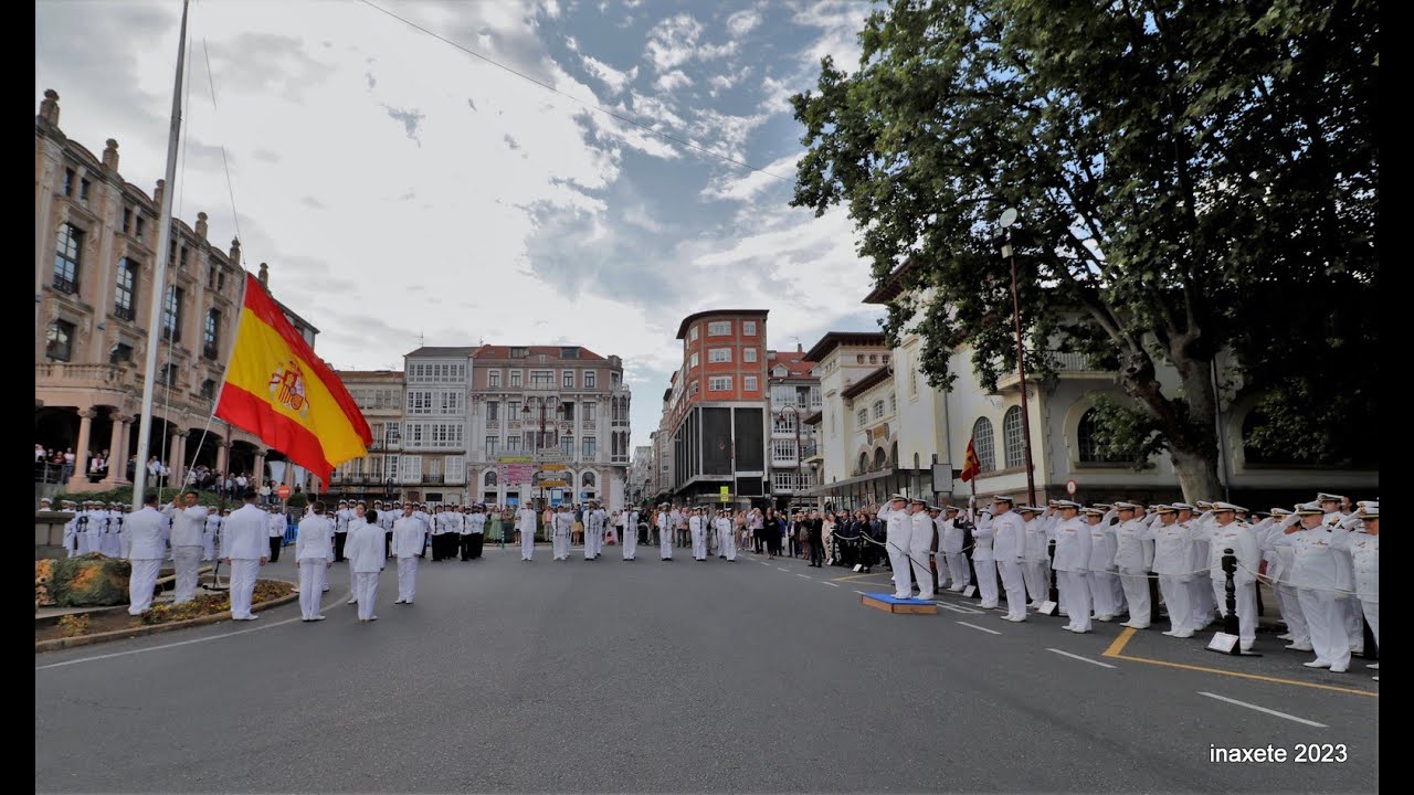 Solemne Arriado Bandera Nacional, Ferrol junio 2023
