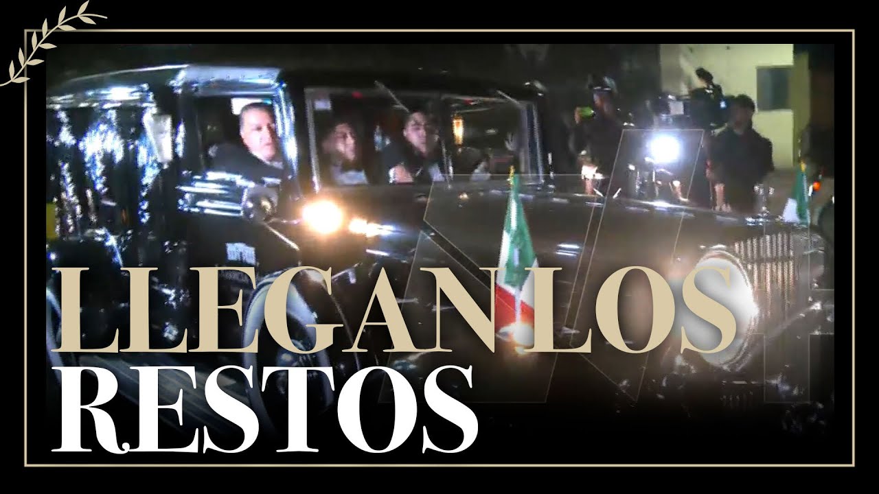 Llegada de la carroza f&uacute;nebre con los restos de Silvia Pinal; Se planea homenaje en Bellas Artes