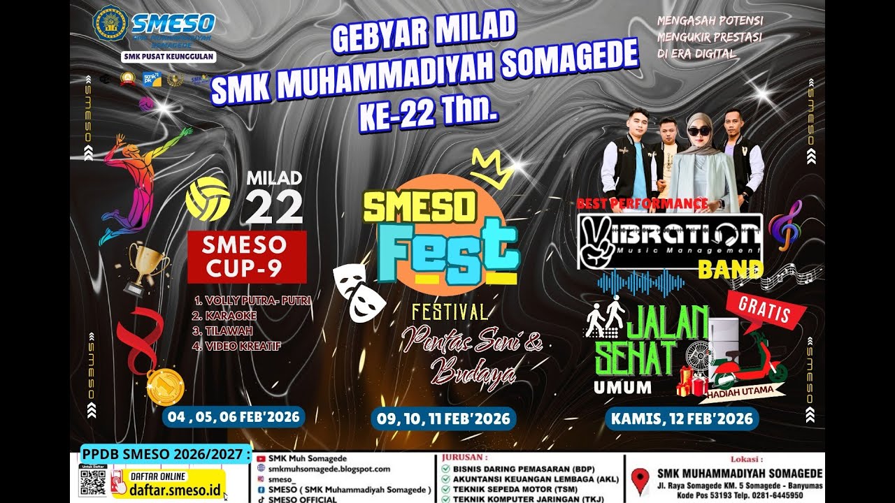 Jalan Sehat (Part 1)| SMESO CUP 9| Milad SMK Muh. Somagede 22 Thn. 2026