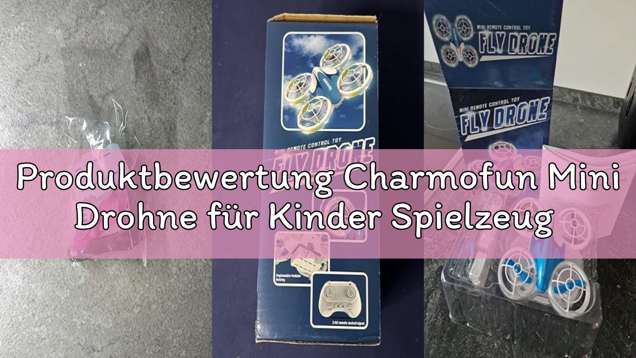 Produktbewertung Charmofun Mini Drohne für Kinder Spielzeug ab 6+ Jahre, Mini Drone Set mit 7 LED Li
