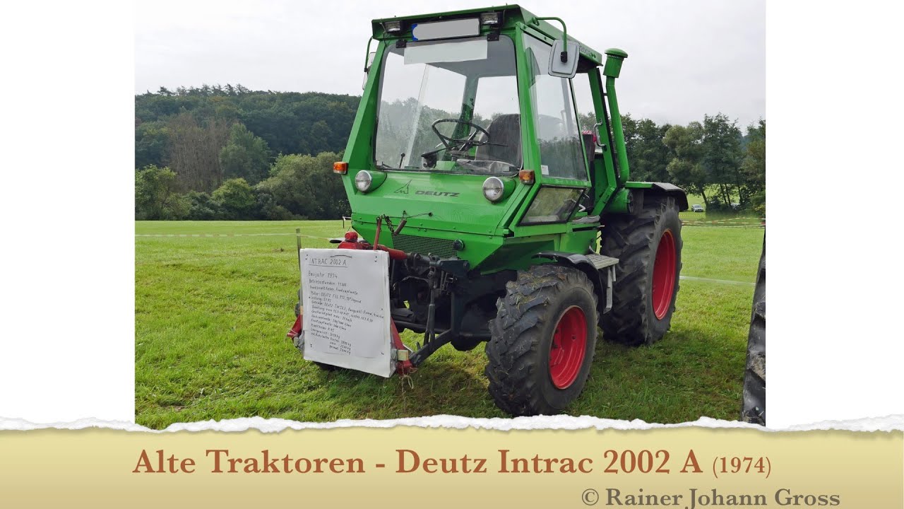 Alte Traktoren - Deutz Intrac 2002 A (1974)