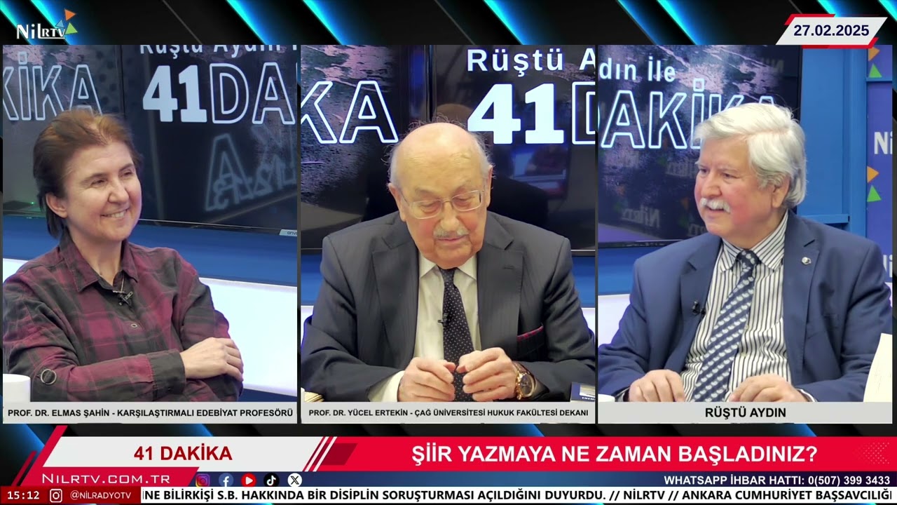 Şiir Ve Edebiyat? Prof.Dr.Yücel Ertekin Prof.Dr.Elmas Şahin  | Rüştü Aydın 41 Dakika