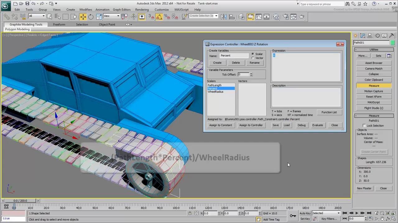 3ds Max Animation Techniques - Part 3 - Animating Tank Treads