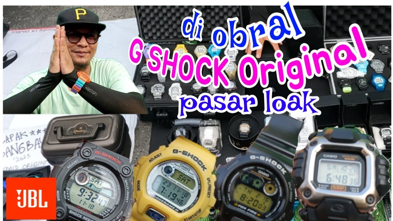 Update stok jam casio g shock second original di pasar loak jatinegara