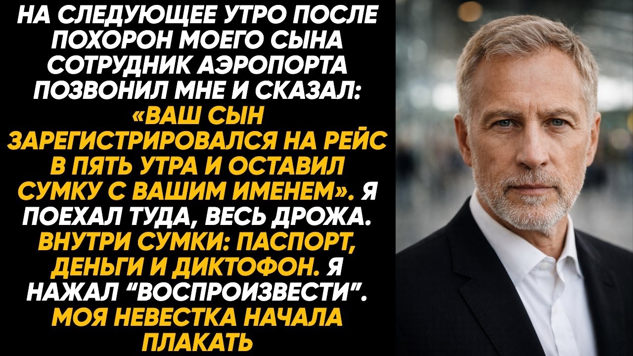 Сотрудник аэропорта отвёл меня в сторону: «Ваш сын улетел один в пять утра и оставил эту сумку»