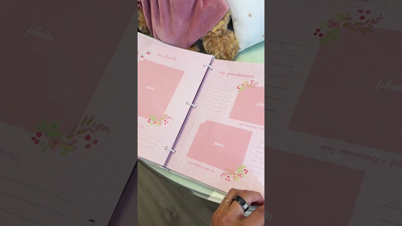 Baby Memory Book Shantung Collection | Personalized Keepsake by MARCELA