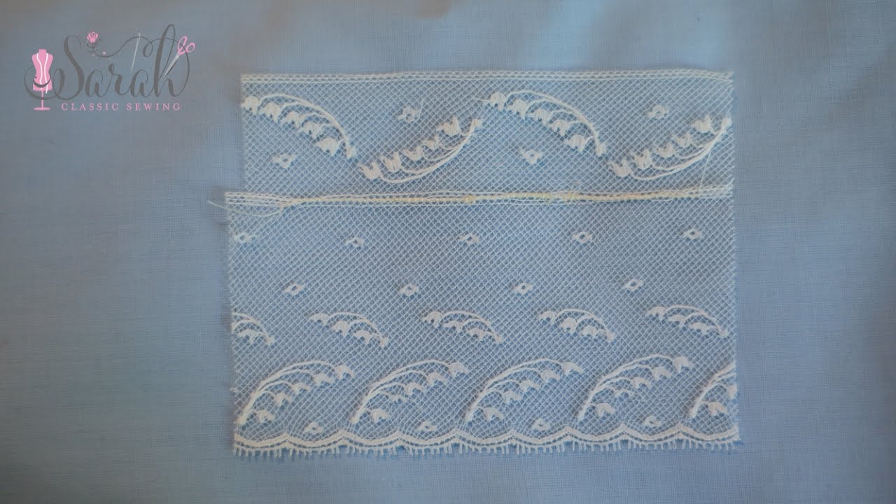 how to sew lace to another piece of lace | heirloom sewing technique