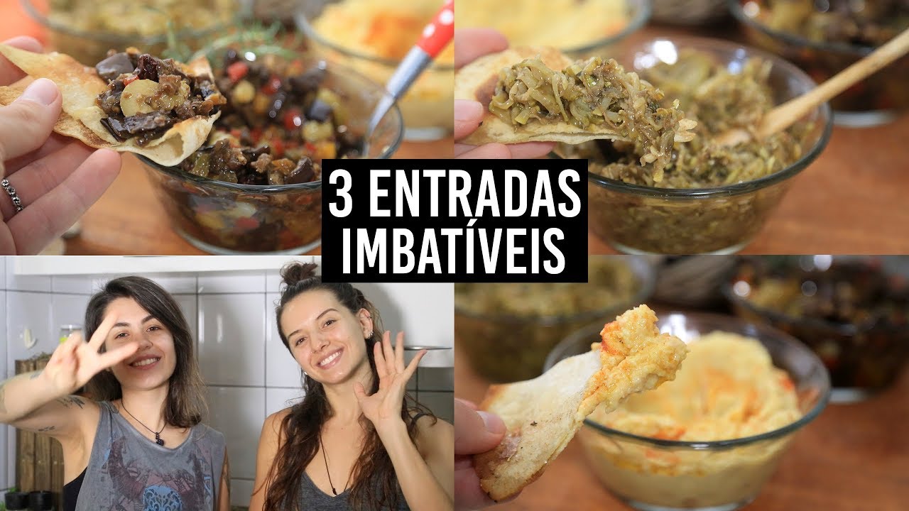3 ENTRADAS IMBÁTIVEIS: CAPONATA, ANTEPASTO DE ABOBRINHA E HOMMUS | TNM Vegg