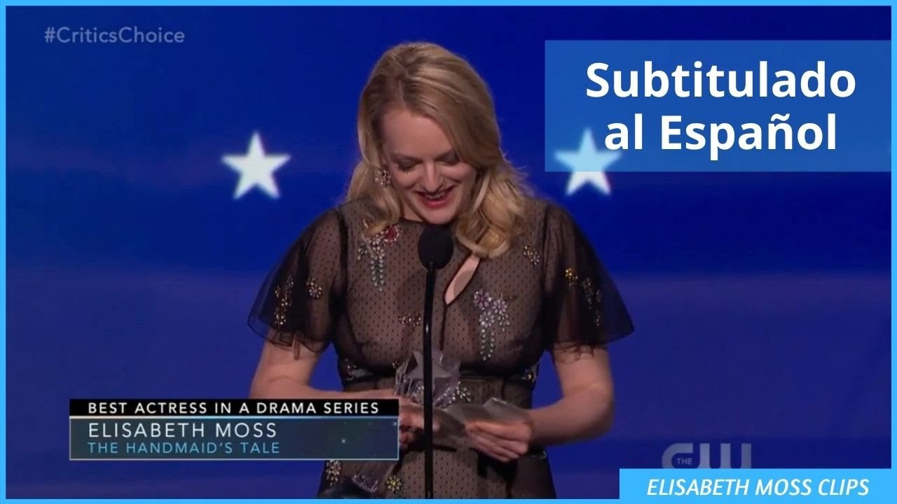 Elisabeth Moss honors crew of The Handmaid's Tale - Critic's Choice 2018 Acceptance Speech