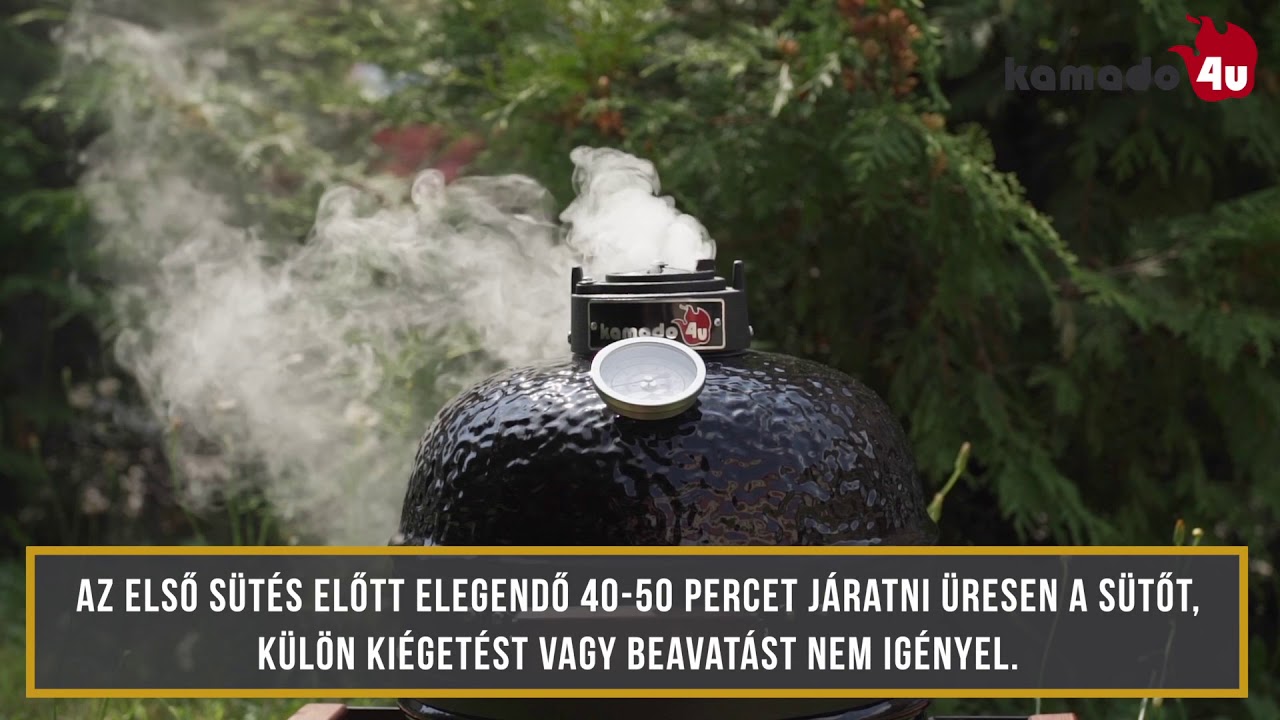 KAMADO4U MINI D27 ker&aacute;mia grill első begy&uacute;jt&aacute;s