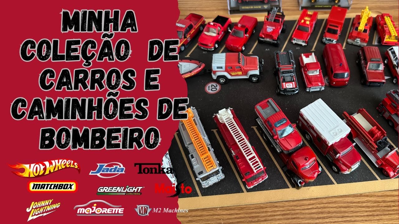 MINHA COLEÇÃO DE CARROS E CAMINHÕES DE BOMBEIRO
