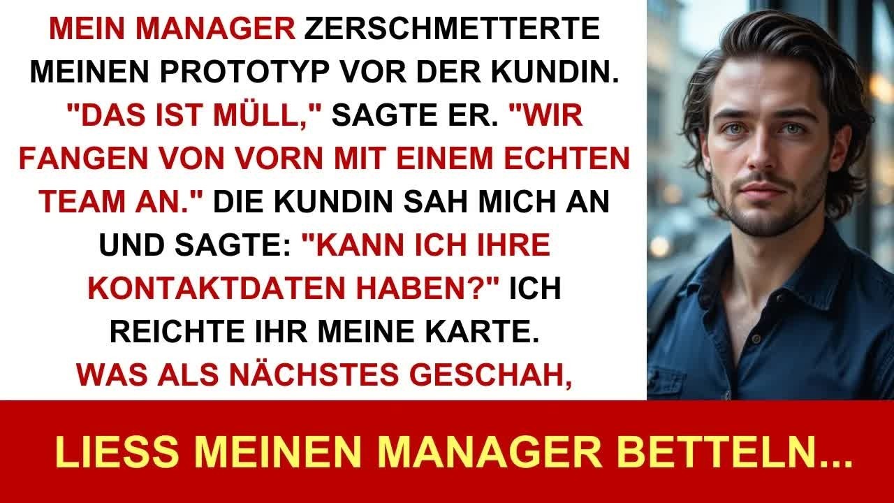 Vor der Kundin zerstörten sie meinen Prototyp – dann bat sie mich sofort um meine Visitenkarte d