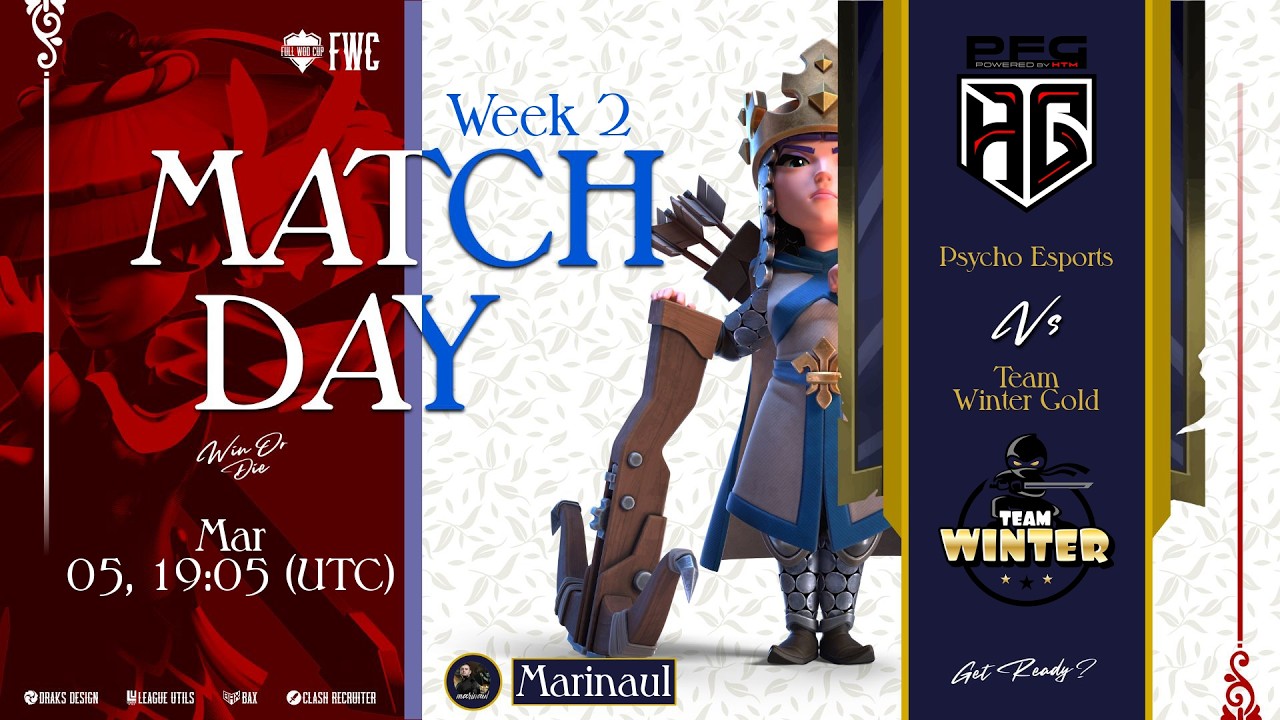 PSYCHO ESPORTS VS TEAM WINTER GOLD PELO WOD CUP #clashofclans