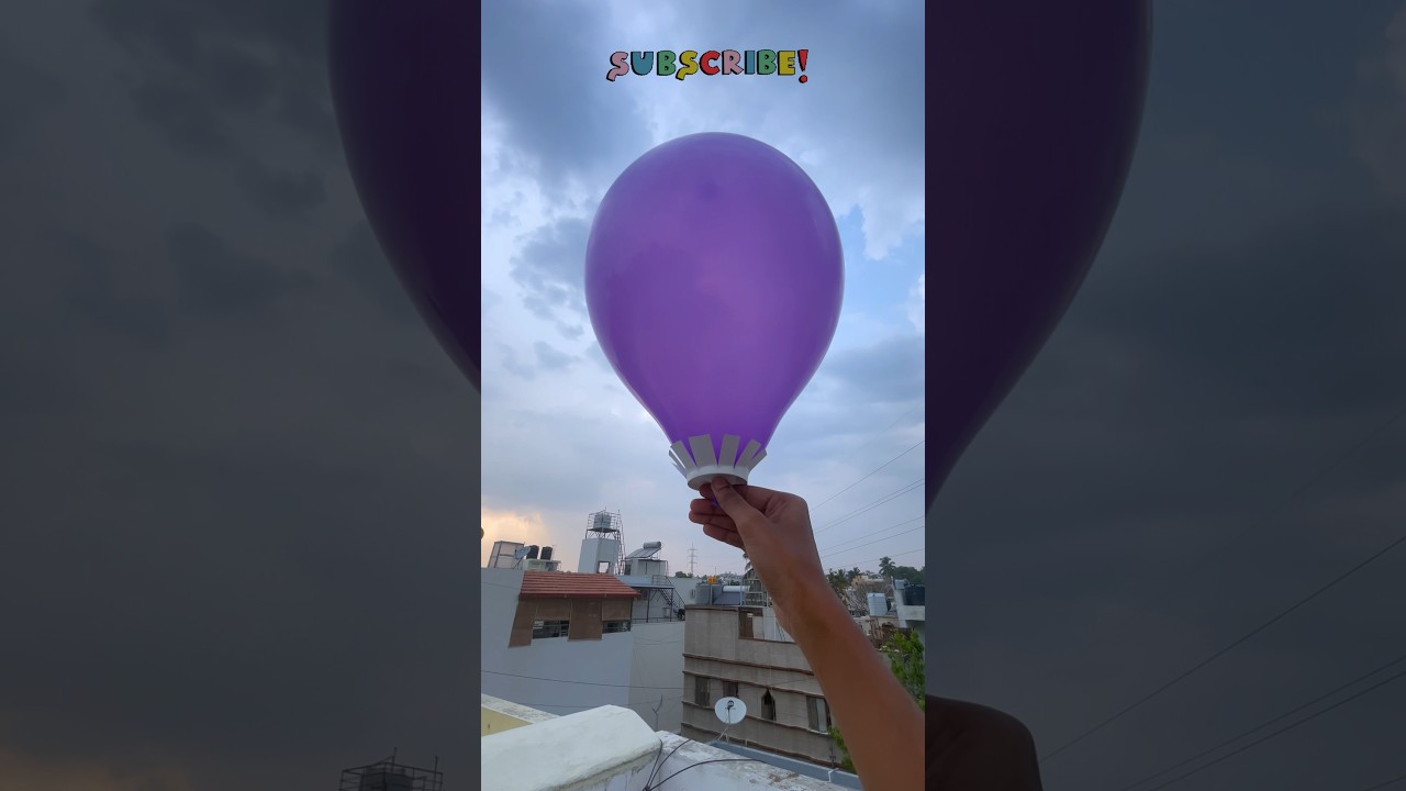 DIY Hot Air Balloon 🪂✨ Make A Parachute With Balloon | Art beats
