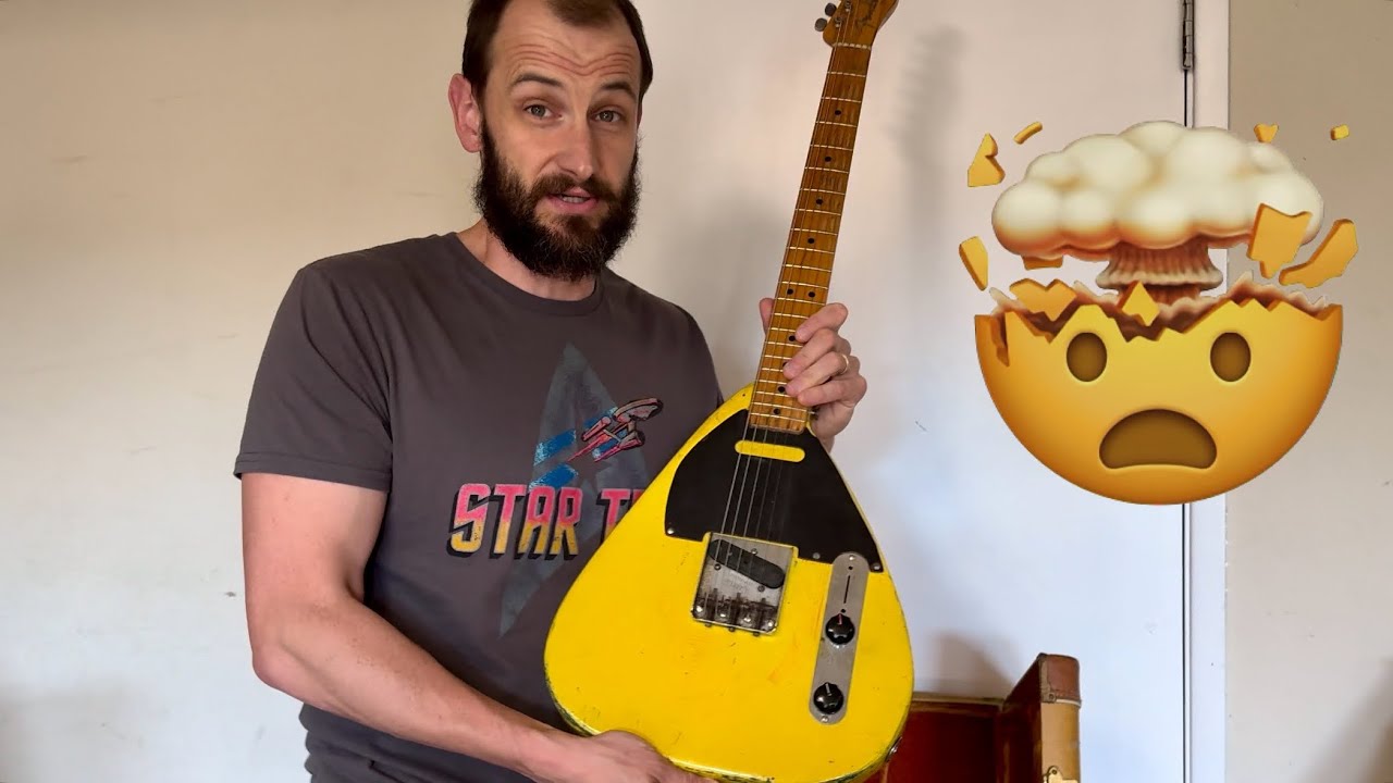 1951 Fender Telecaster Unboxing - Insane Vintage Black Guard!
