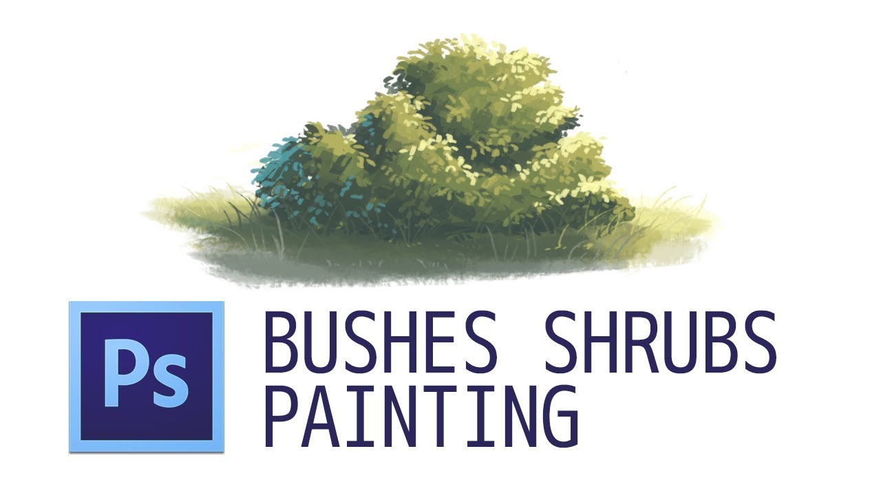 Timelapse Photoshop Bushes Shrubs Painting