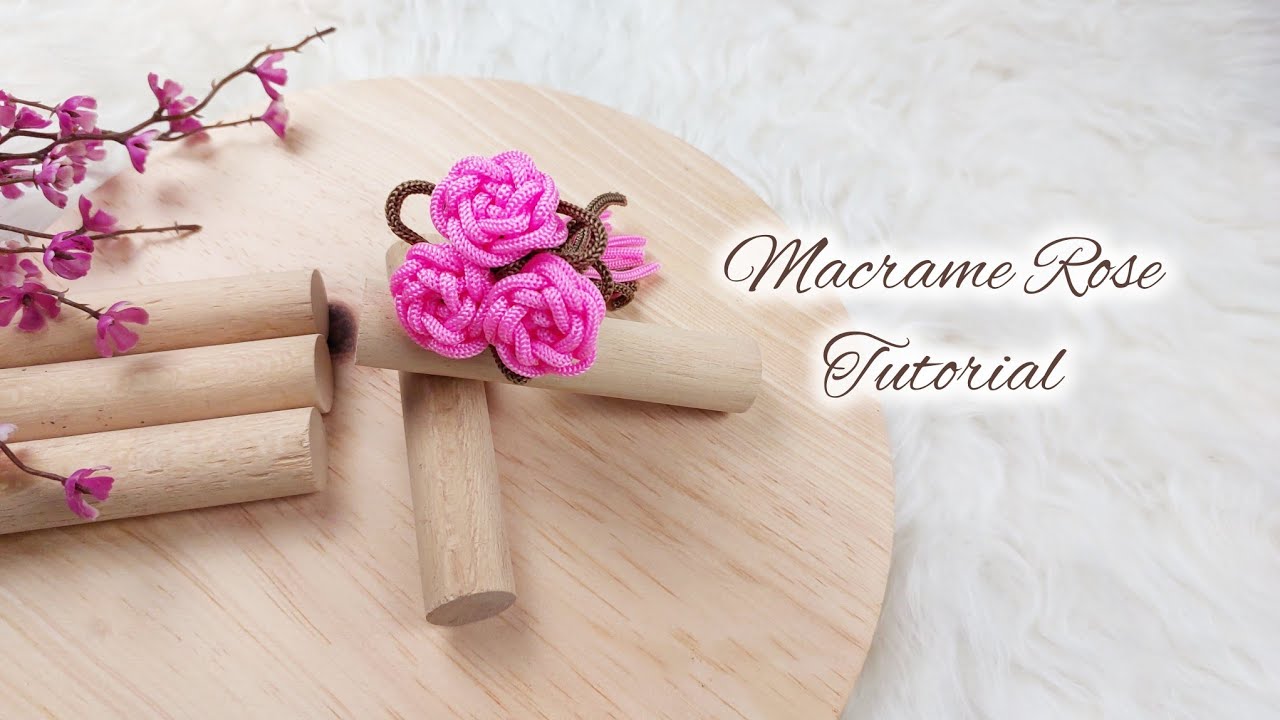 Macrame Rose Tutorial | Macrame Flower Tutorial
