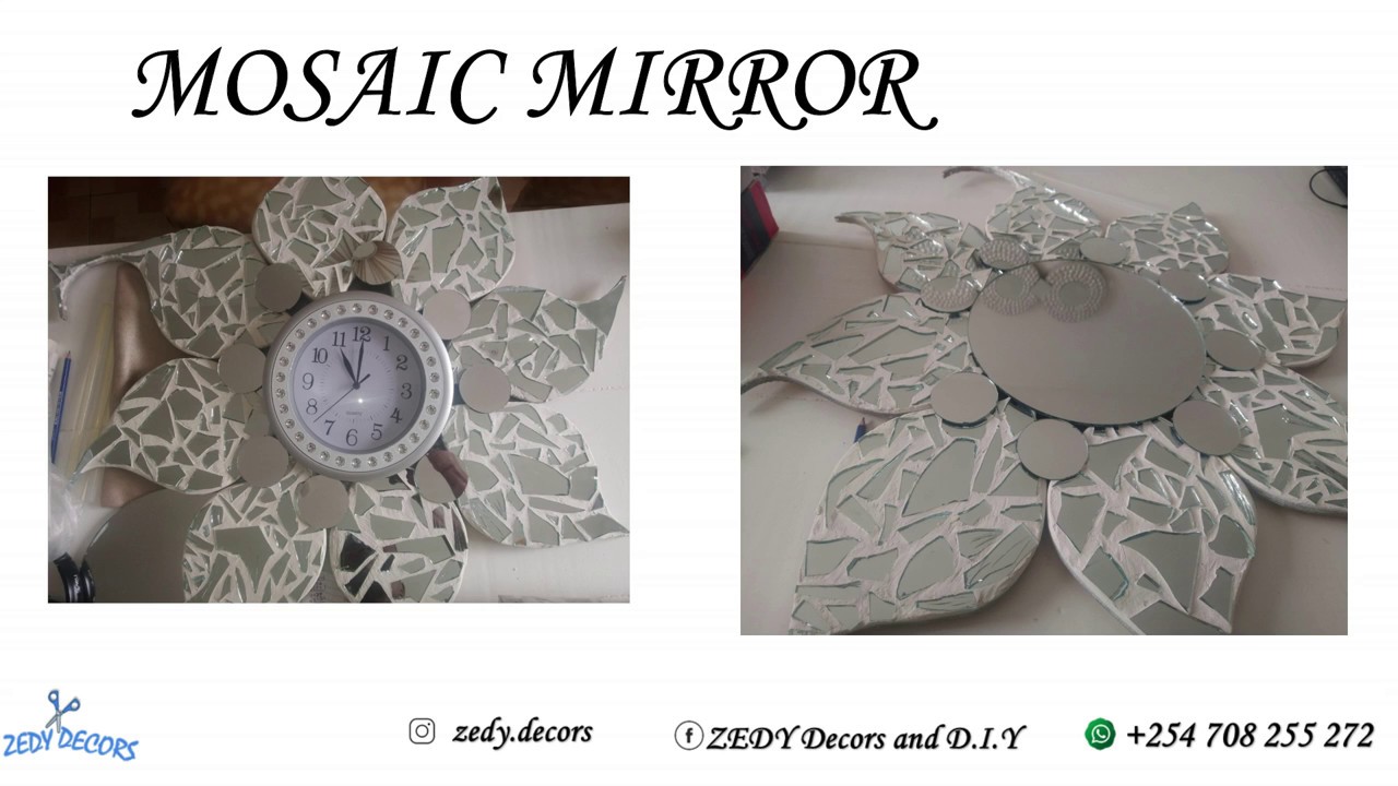 DIY- HOW TO CREATE MOSAIC MIRROR -ZEDY DECOR'S