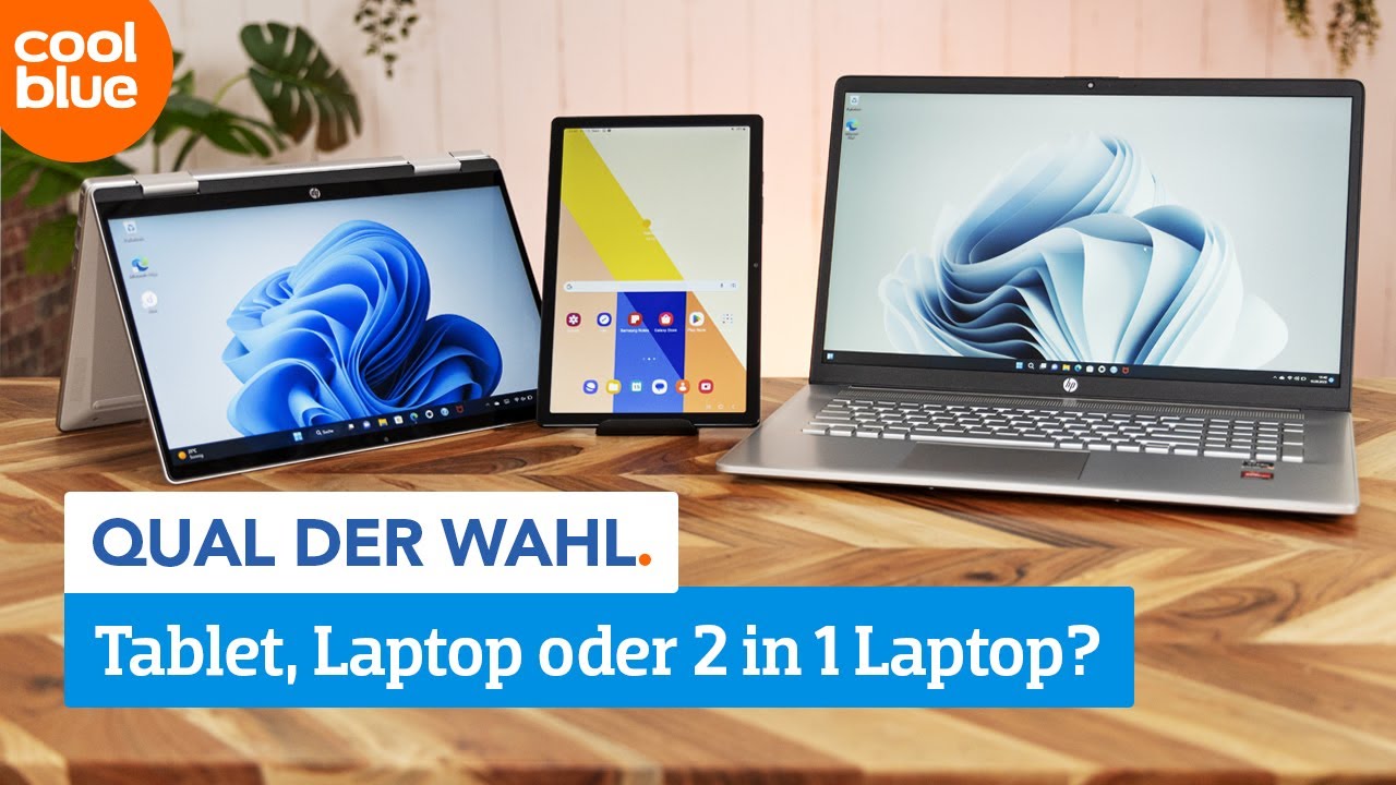 Tablet, Laptop und 2-in-1-Laptop im Vergleich