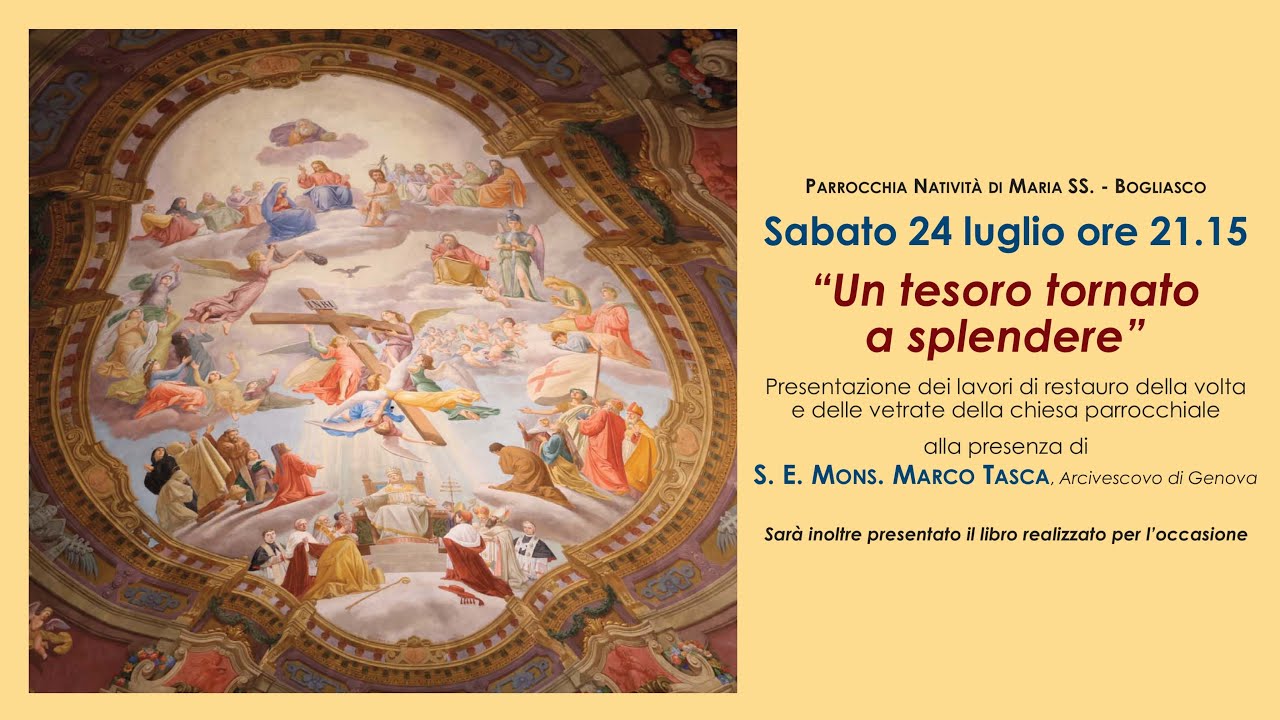 24 luglio 2021 - Presentazione dei lavori di restauro nella chiesa di Bogliasco