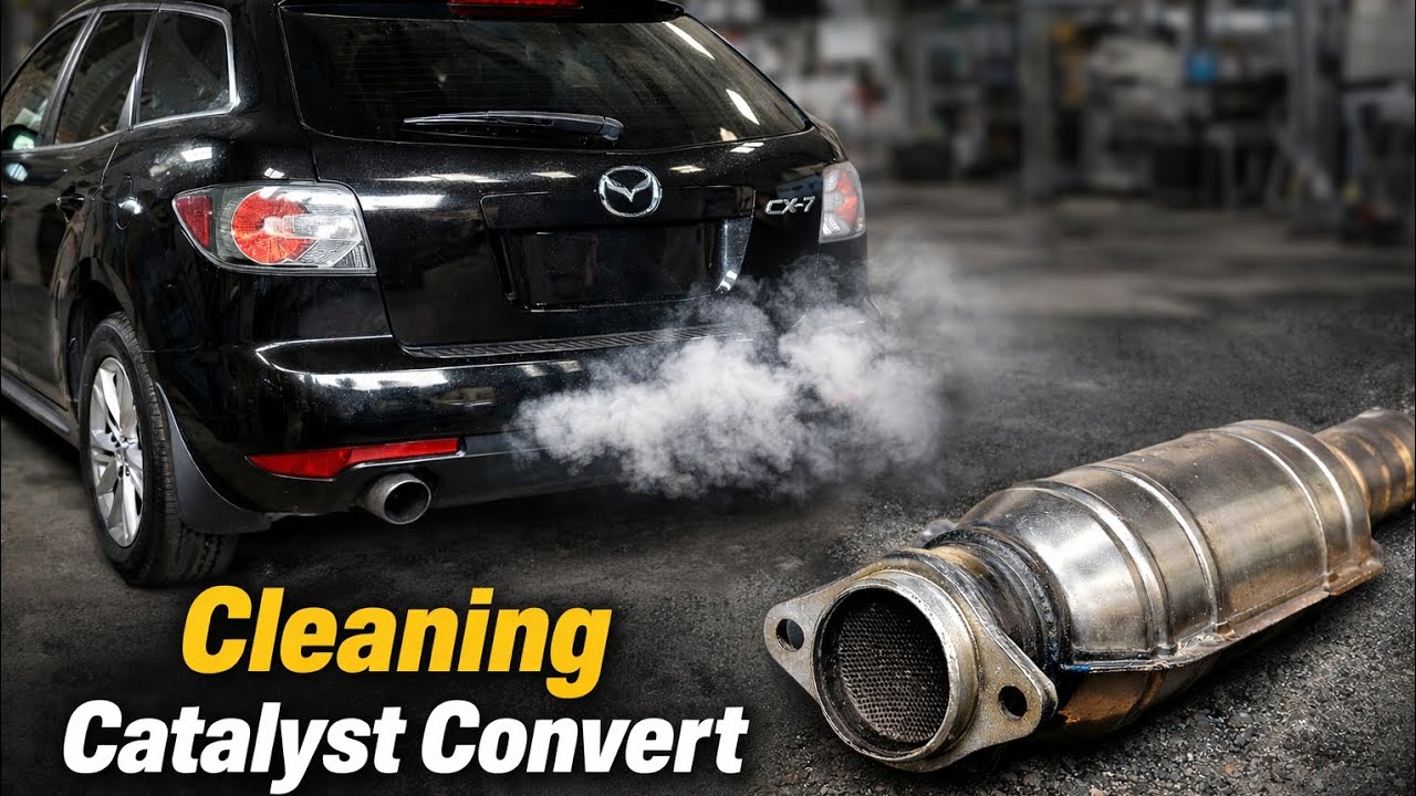 Mazda CX-7 Catalytic Converter Cleaning | Full Real Mechanic Process  |#automobile#mechanic##viral 