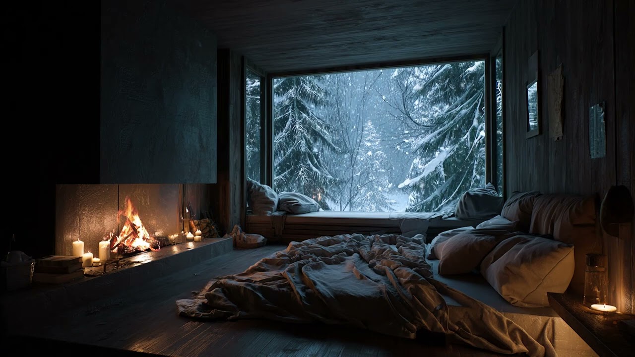 The Wind Passed the Window, the Fire Stayed | Music for Quiet Sleep 🌬️